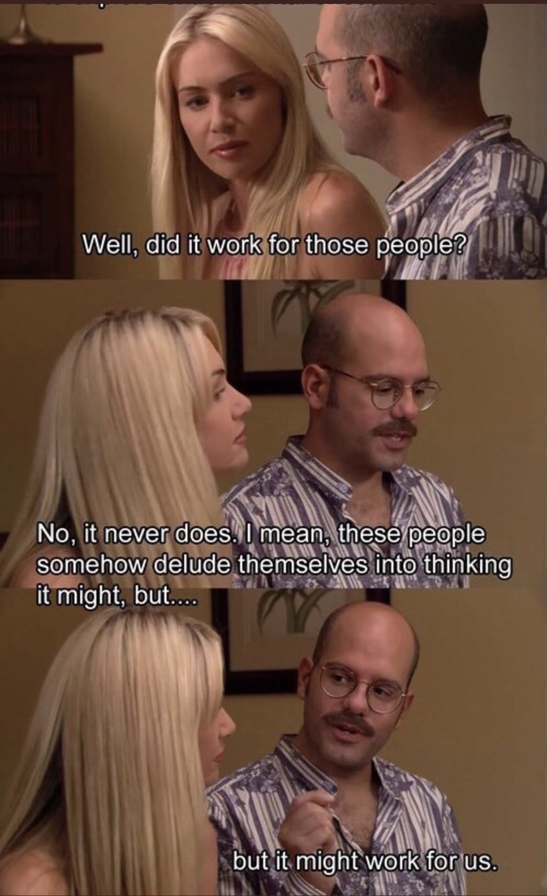 reactions on X: "tobias david cross lindsay portia de rossi arrested development well did it work for those people no it never does I mean these people somehow delude themselves into thinking